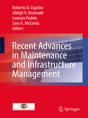 cover image of Recent Advances in Maintenance and Infrastructure Management